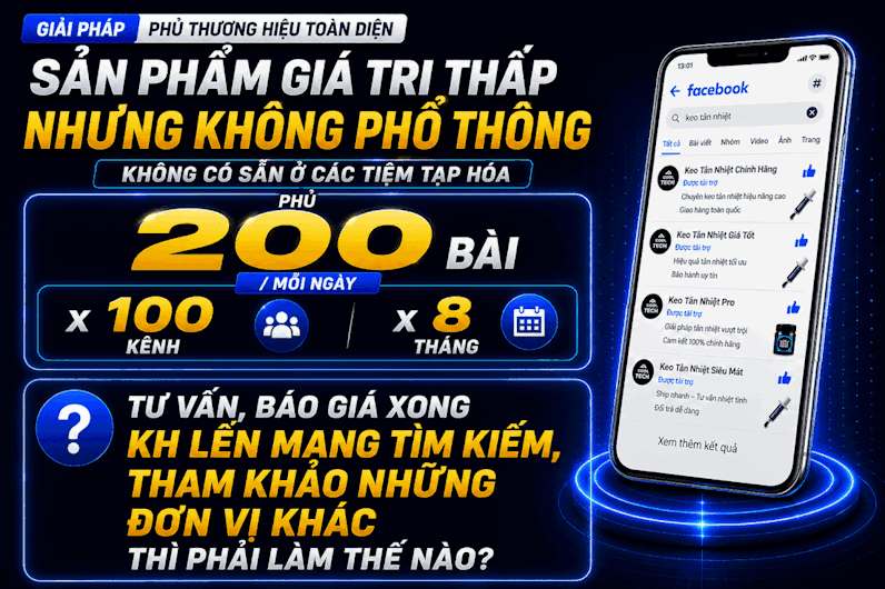 Cách để khách Search nhu cầu vẫn thấy thương hiệu